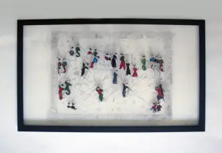 Re-creation N8 - Mixed media on plexiglass - 38x62 cm - 2018