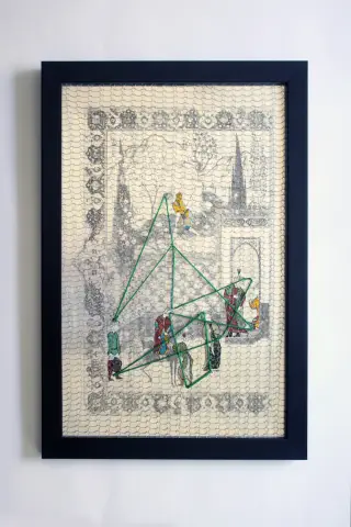Re-creation N1 - Mixed media on Metal - 20x36 cm - 2018 
