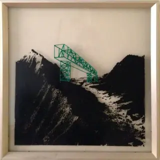 pol - "Spread" series - Mixed media on plexiglas - 60x60 cm - 2017