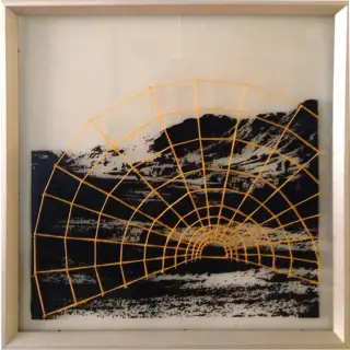 Tunnel - "Spread" series - Mixed media on plexiglas - 60x60 cm - 2017